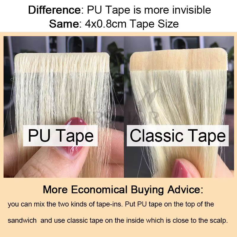 Ruban Invisible pour Extensions de Cheveux Humains
