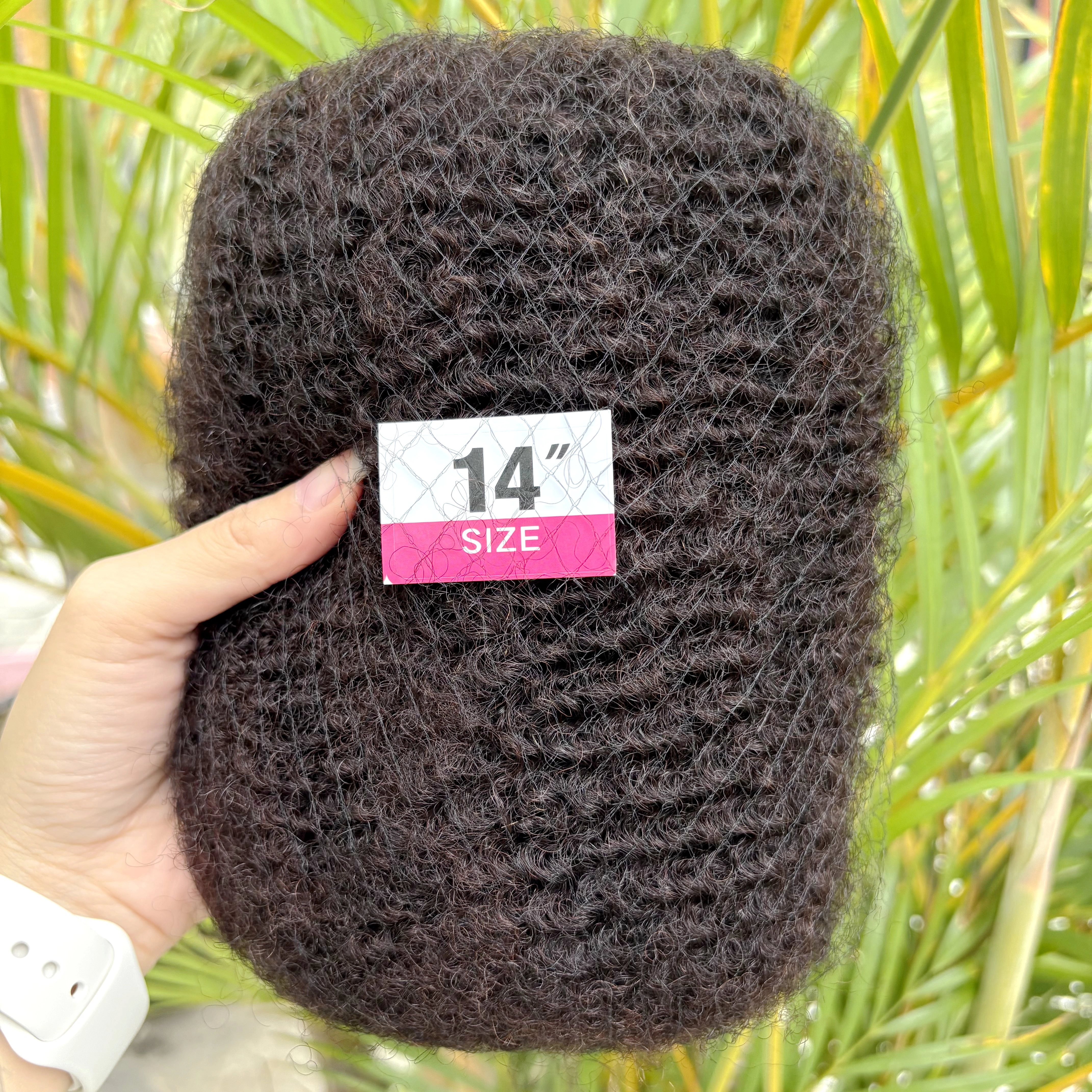 Extensions de cheveux humains naturels 4C Afro Kinky Curly en vrac