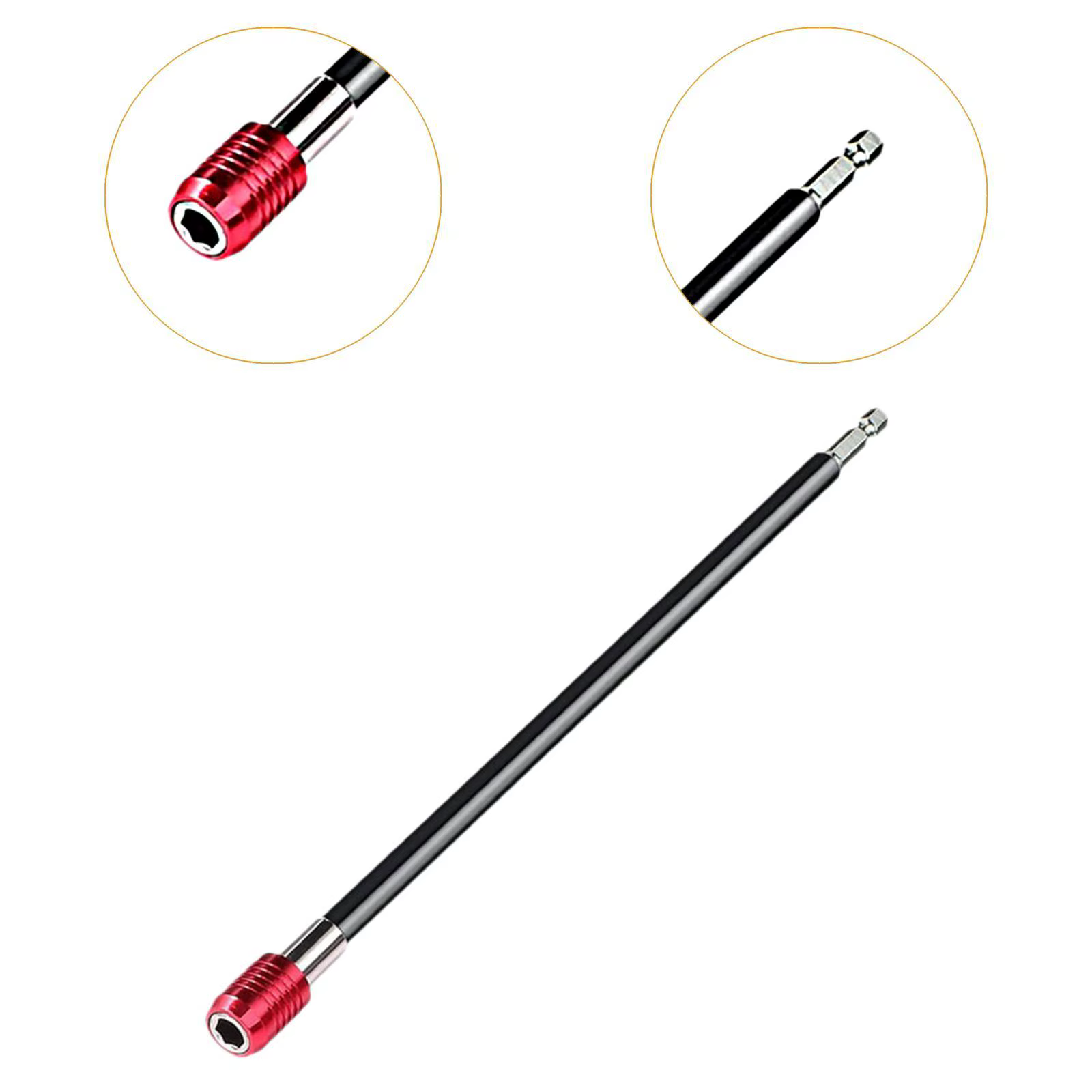 Porte-embouts de tournevis d'extension de foret 30cm outil d'extension de tournevis porte-embout d'extension de foret pour adaptateur de pilote de douille