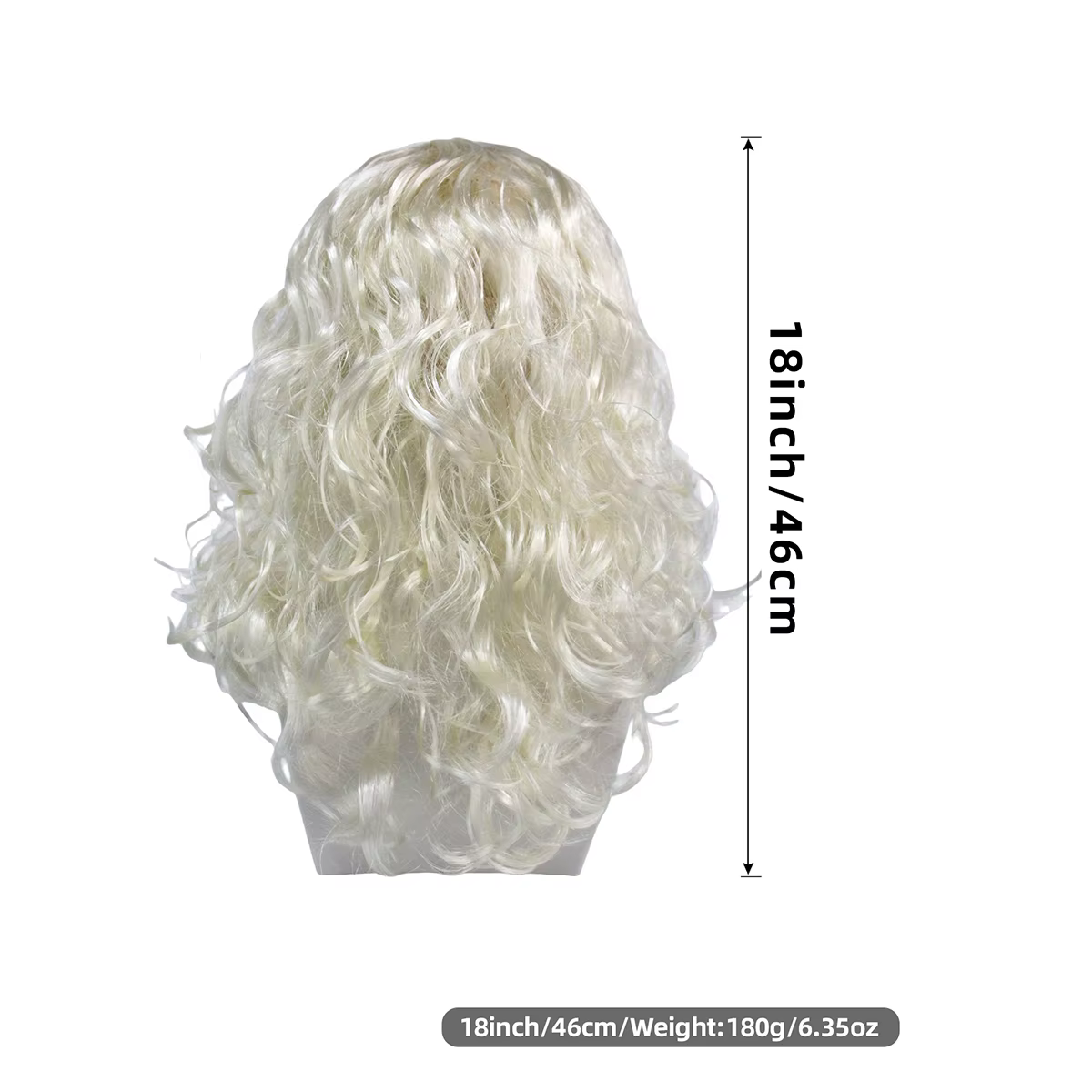 Perruque synthétique blonde de Viking pour homme avec tresses et moustache