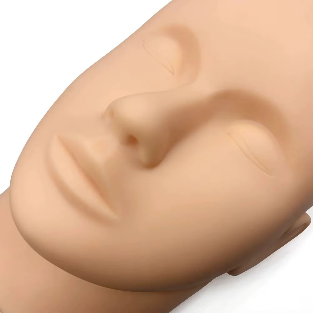 Tête de mannequin pour formation aux extensions de cils et kit de cils