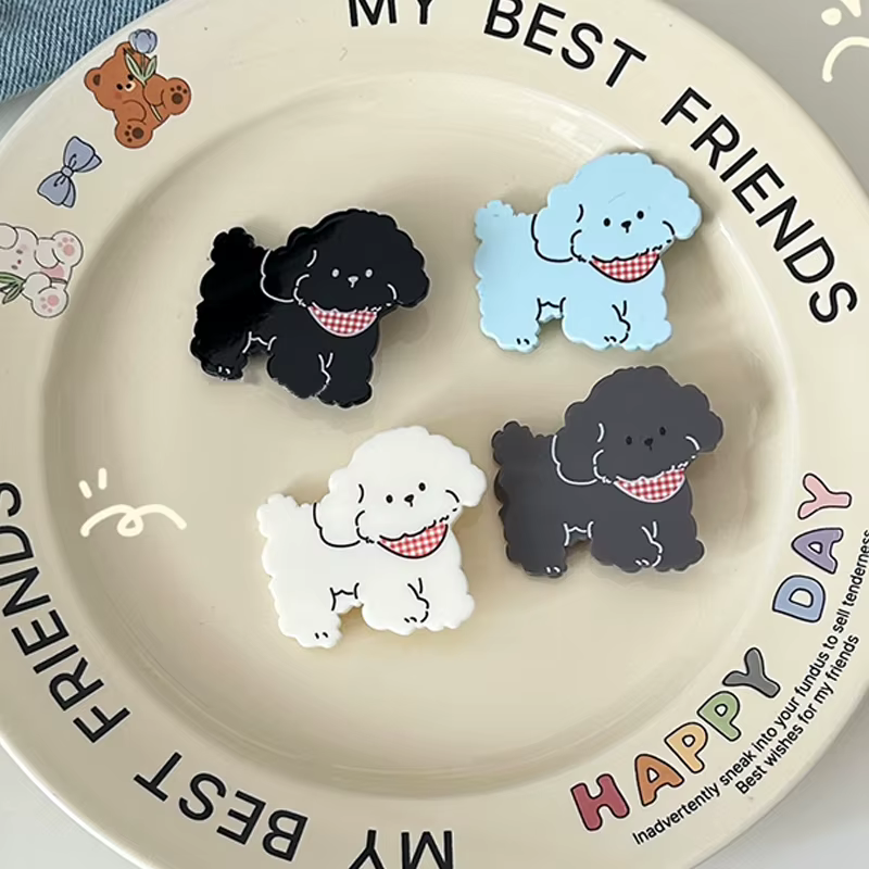 Pince à cheveux en acrylique de dessin animé mignon pour femmes et filles