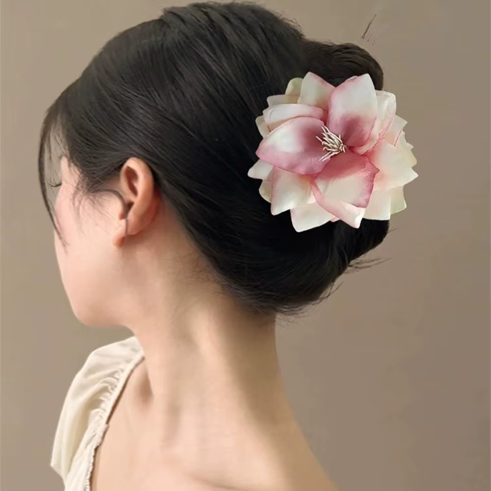 Pince à cheveux grande fleur