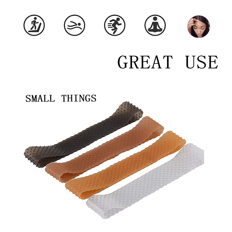 Bande de poignée de perruque élastique en Silicone