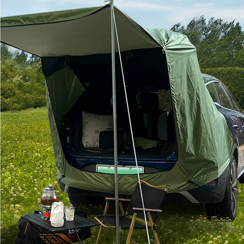 Tente arrière de voiture extérieure Camping pique-nique tente arrière de voiture avec auvent tente d'extension arrière de voiture tente arrière de voiture résistante au soleil et à la pluie