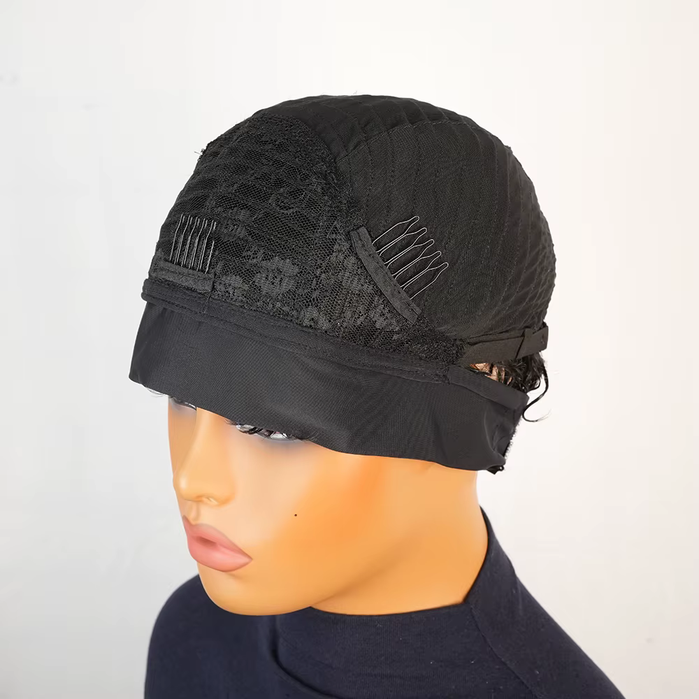 Bandeau perruques cheveux humains 100% crépus bouclés court sans colle perruque