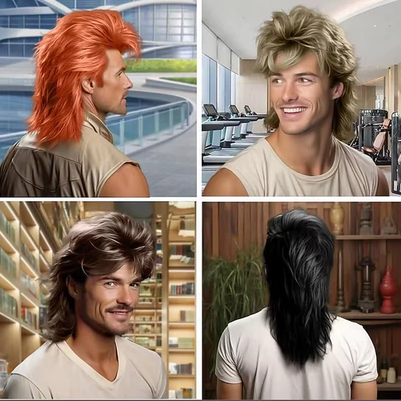 HAIRJOY – perruques synthétiques mulet pour hommes