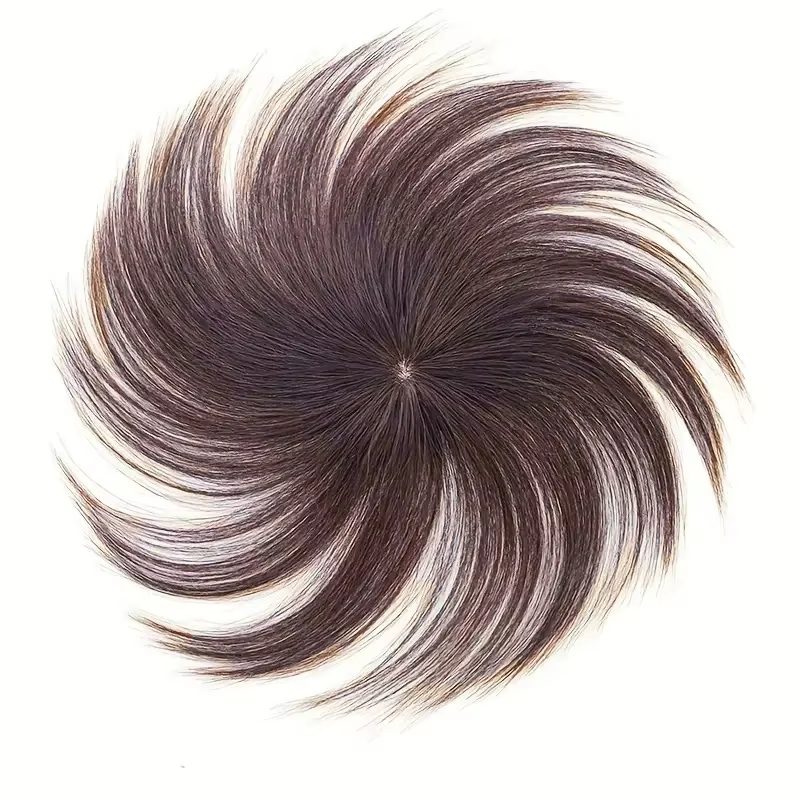 100% vrais cheveux humains Topper pour les femmes postiche brune droite pour le Volume léger remplacement
