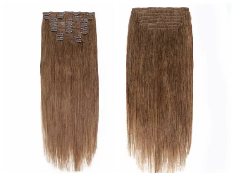 Extensions de cheveux à clips 100% vrais cheveux humains