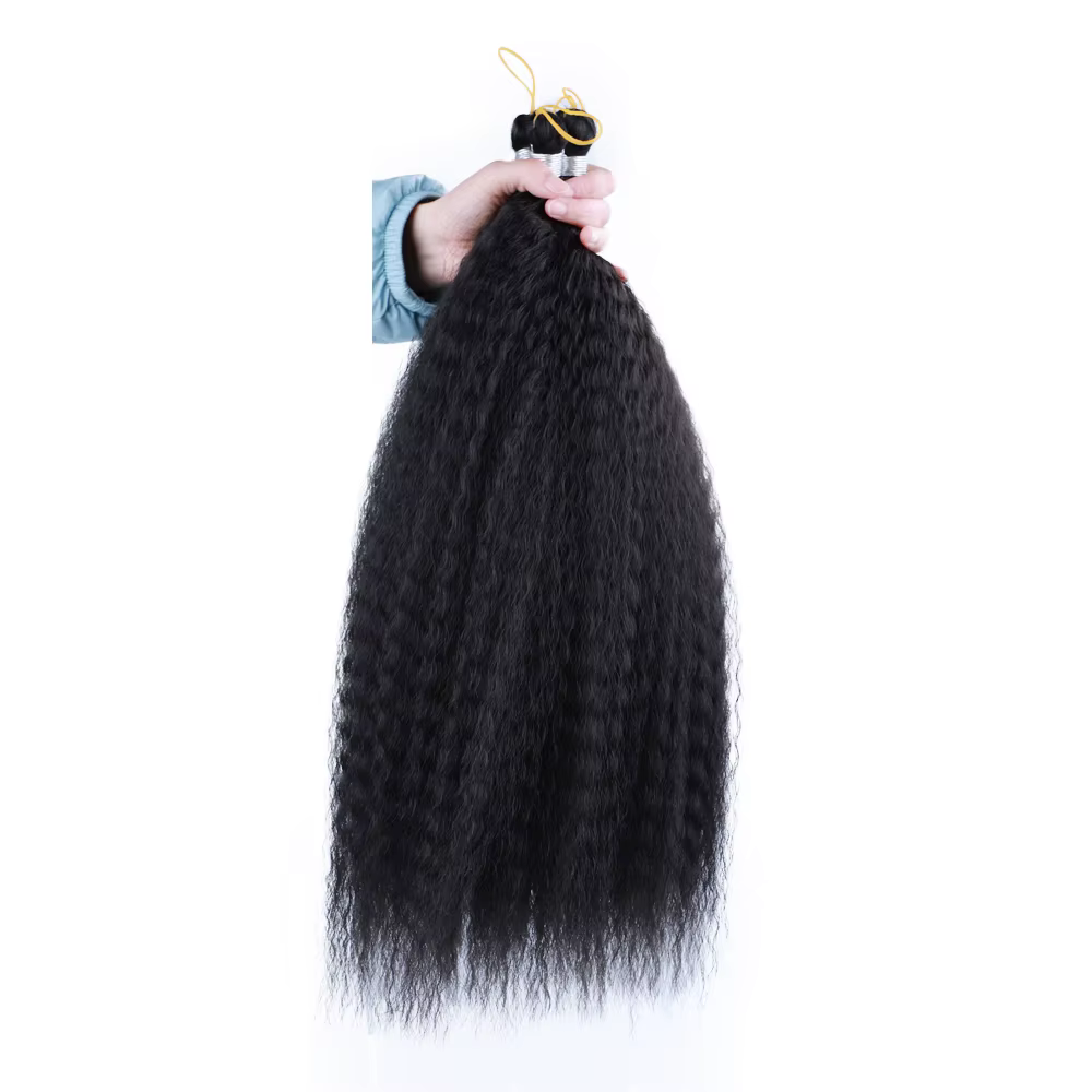 Tresses Synthétiques Afro Crépues et Bouclées au Crochet pour Femme