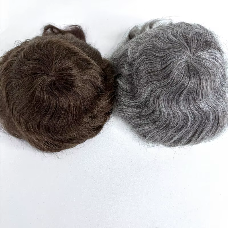 Perruque toupet de haute qualité pour hommes