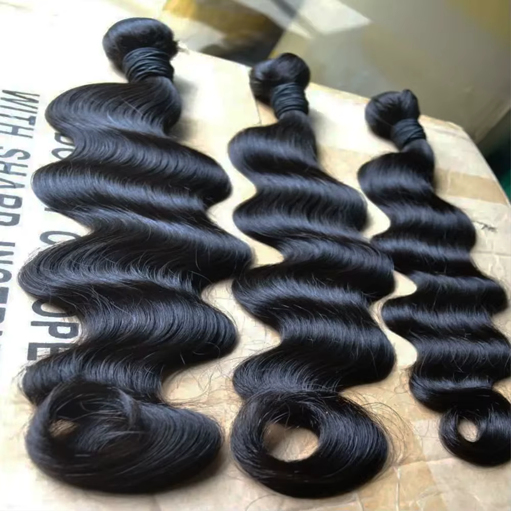Extensions de cheveux humains vierges bruts Remy