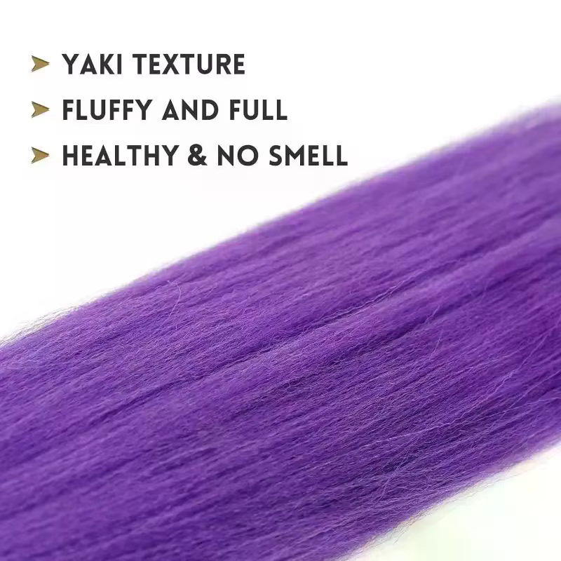 Perruque de Cosplay KPOP Rumi longue tressée violette