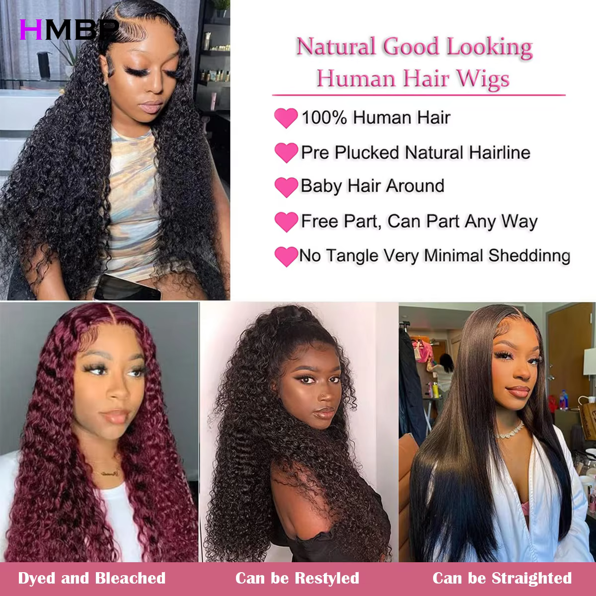 Perruque Lace Frontal Wig sans colle naturelle, cheveux Afro crépus bouclés, 13x6 Hd, haute densité, tête complète, pre-plucked, pour femmes, densité 400