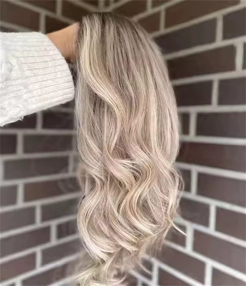 Perruque Lace Front Wig synthétique transparente Invisible