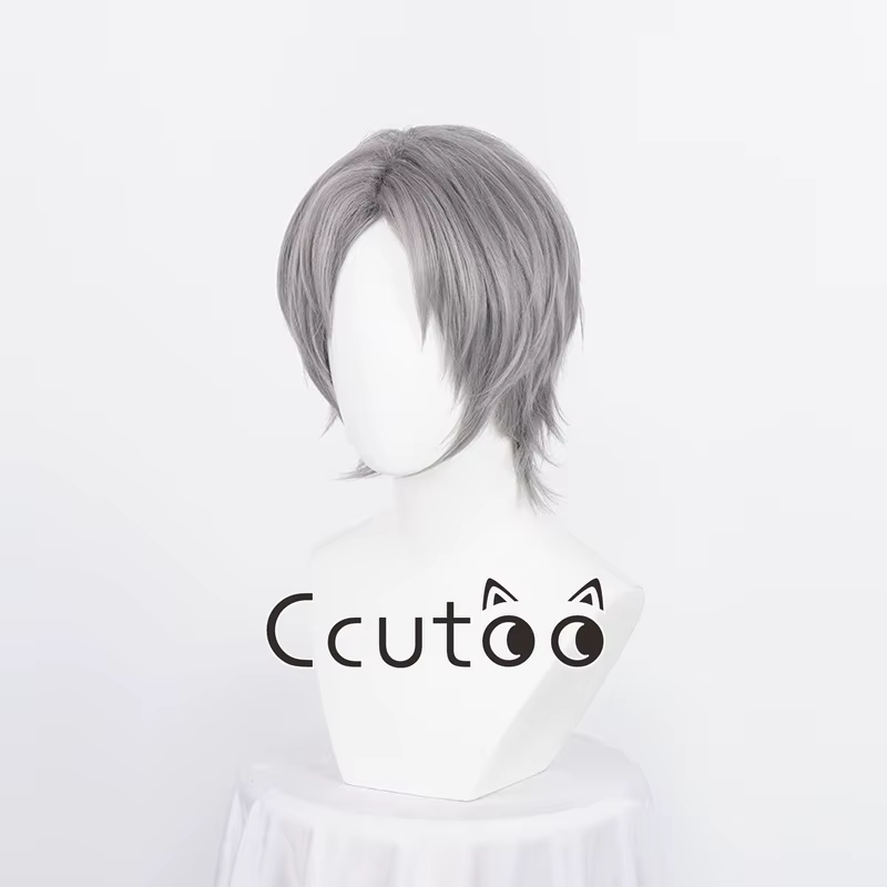 Perruque de cosplay courte Dante Game, cheveux gris argentés, cosplay de degré de chaleur, olympiques d'Halloween Cos, perruques synthétiques, bonnet de perruque, nouveau