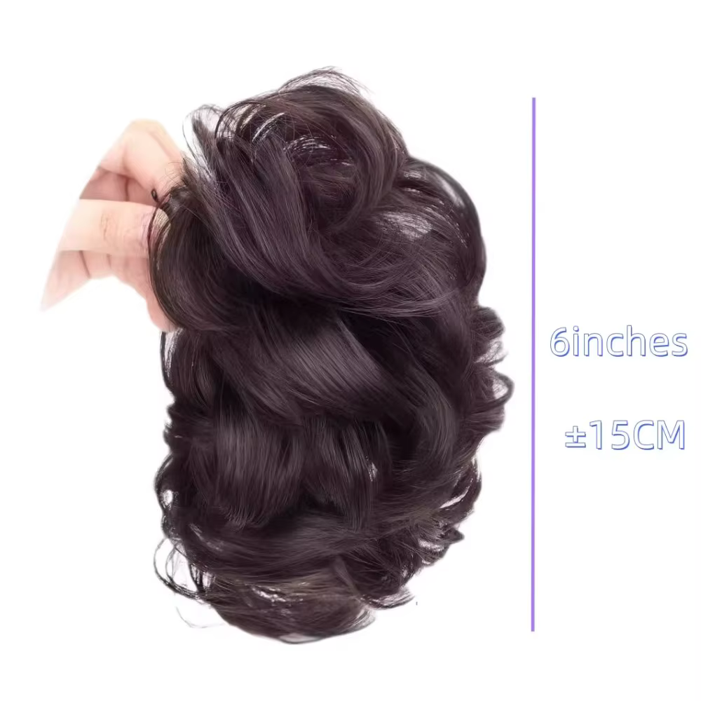 Chignon synthétique en désordre