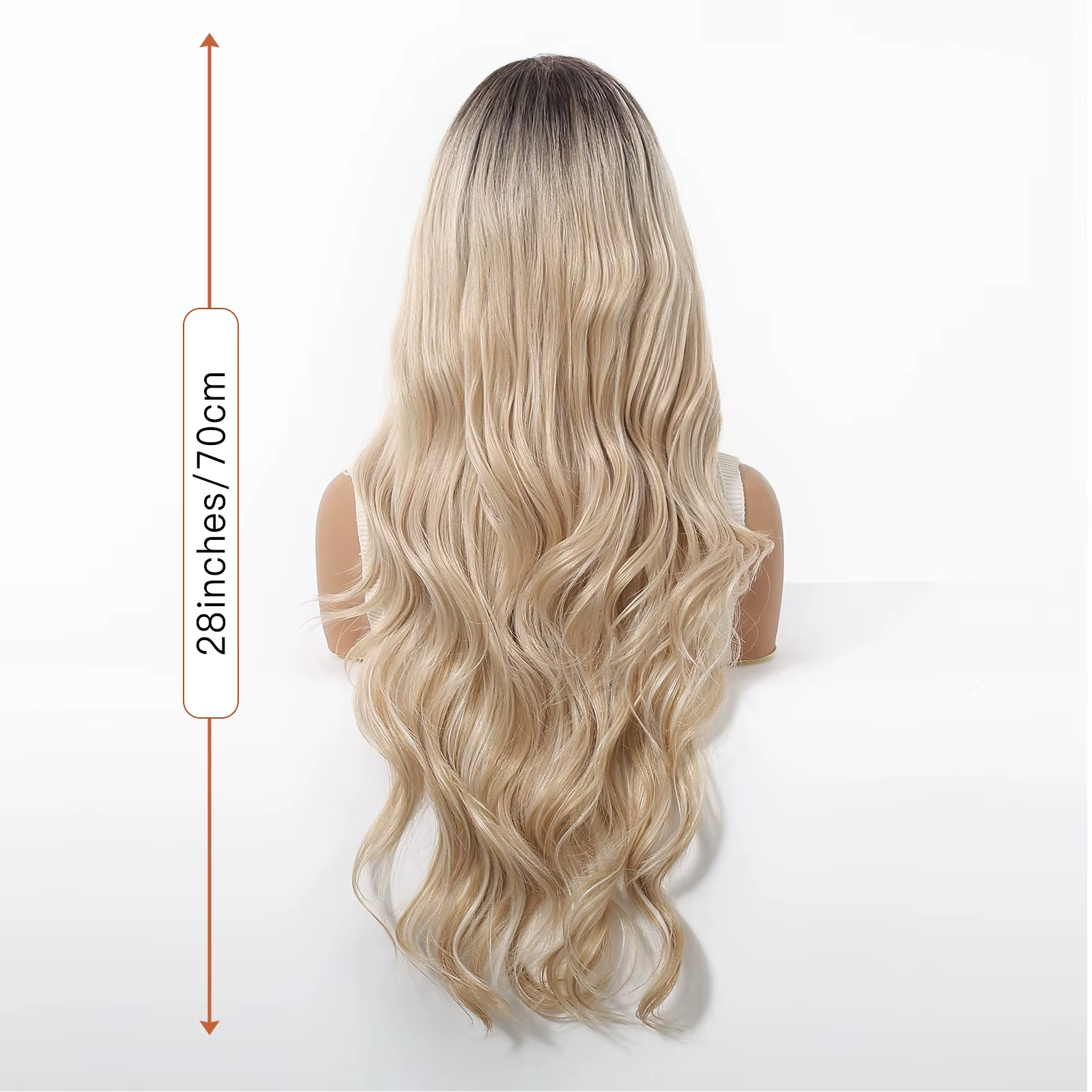 EASIHAIR – perruques synthétiques Lace Front HD ondulées longues pour femmes