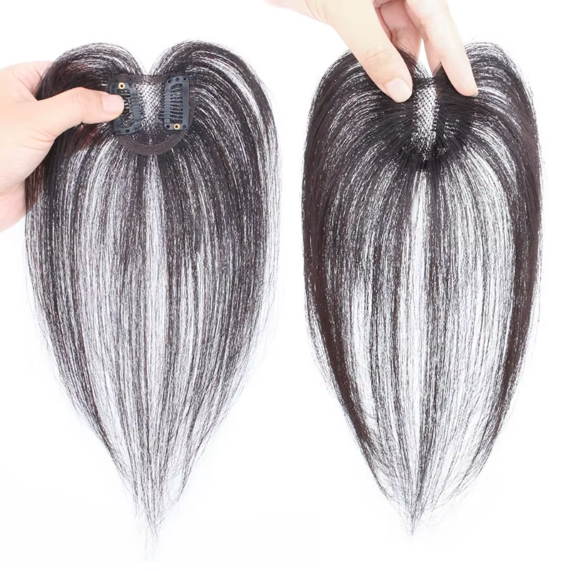 Complément capillaire droit en cheveux naturels pour femmes