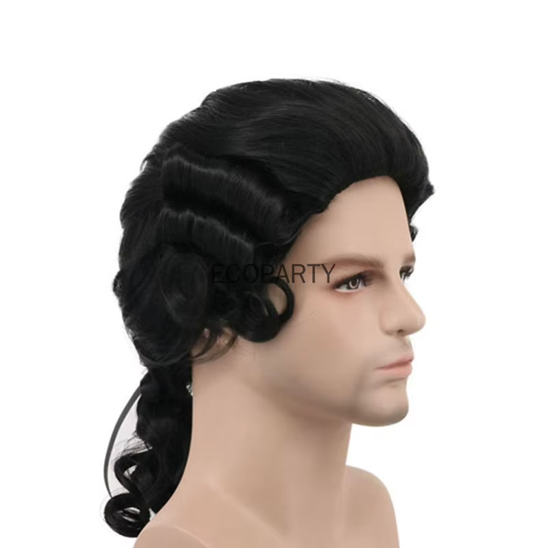 Perruque Synthétique Longue et Bouclée pour Cosplay Baroque