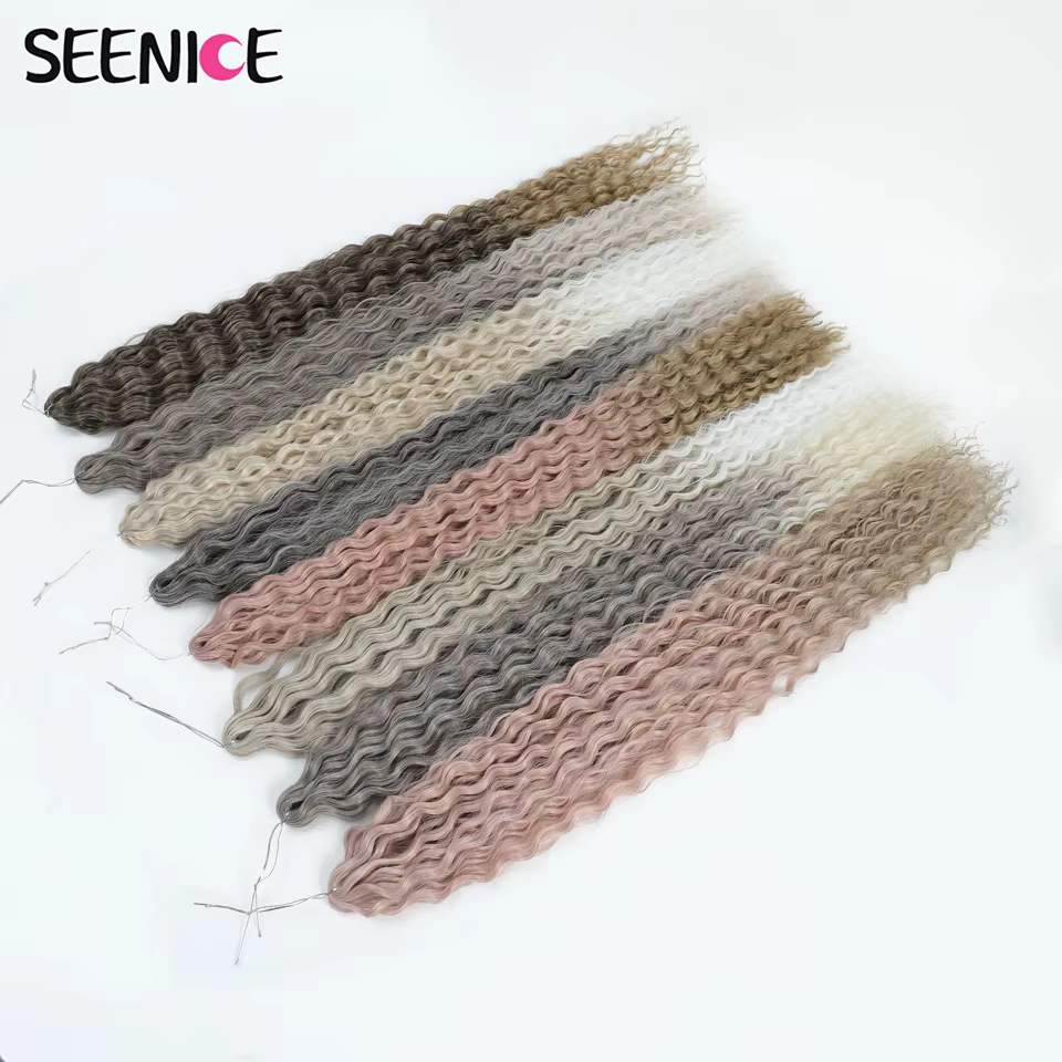Ariel Curl tressage Extension de cheveux 22 30 pouces vague d'eau torsion Crochet