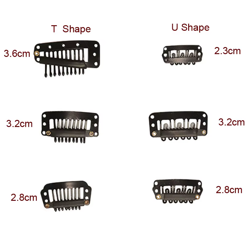 30 pièces 2.3 cm-3.6 cm pinces d'extension de cheveux