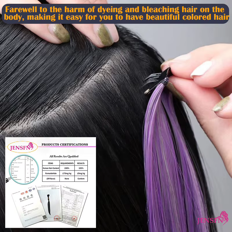 Extensions de cheveux humains à clipser pour femmes