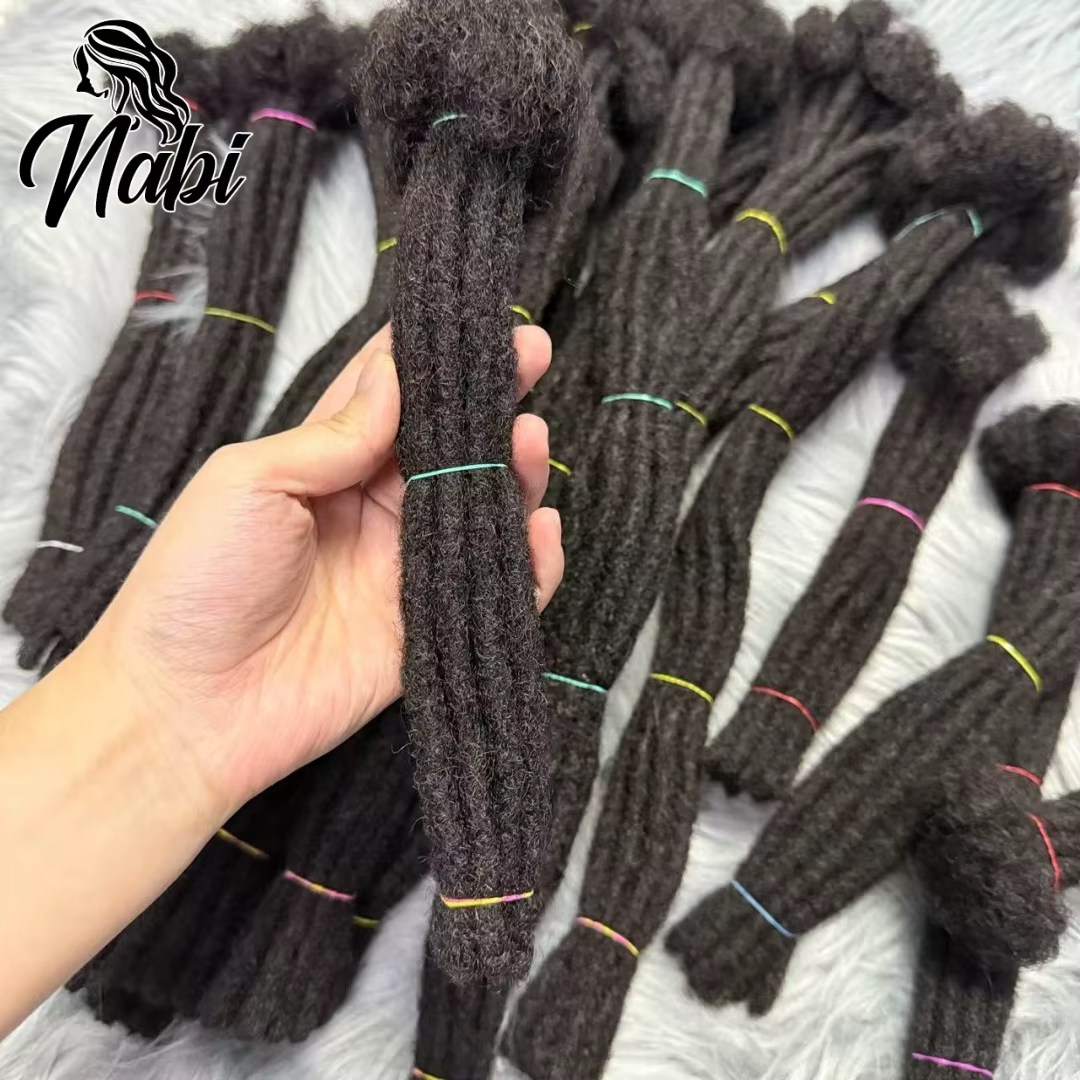Extensions de dreadlocks Nabi Regular Locs en cheveux humains naturels