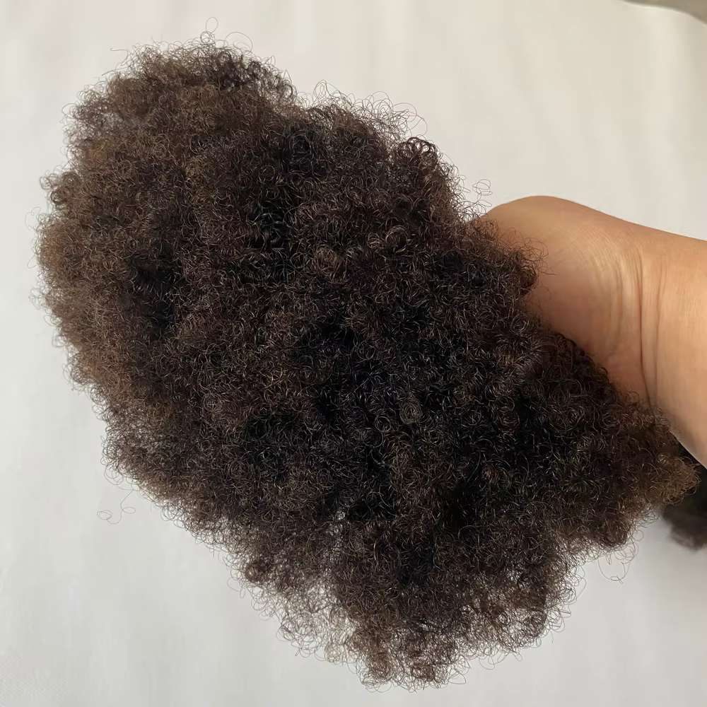 Tresses moelleuses Afro crépus bouclés paquets cheveux humains