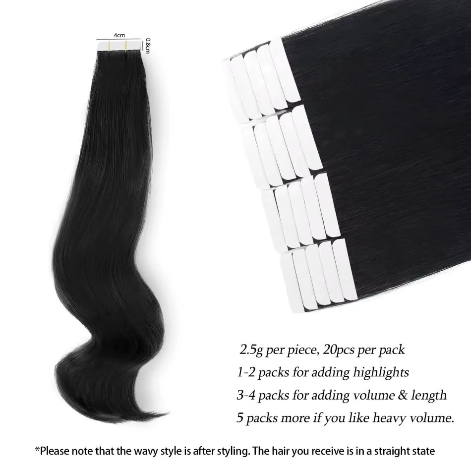 Tape in Hair Extensions Natural Human