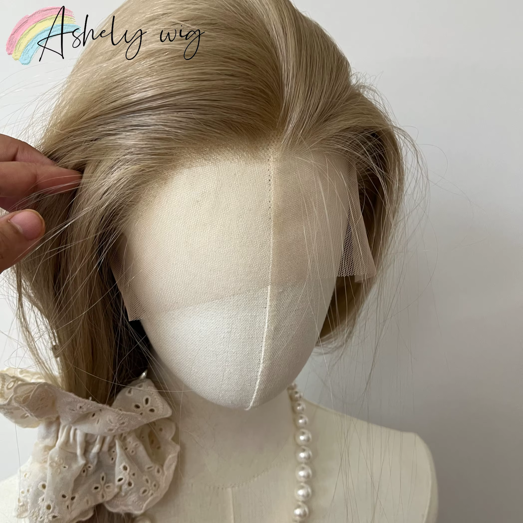Perruque Lace Front Wig synthétique lisse et longue