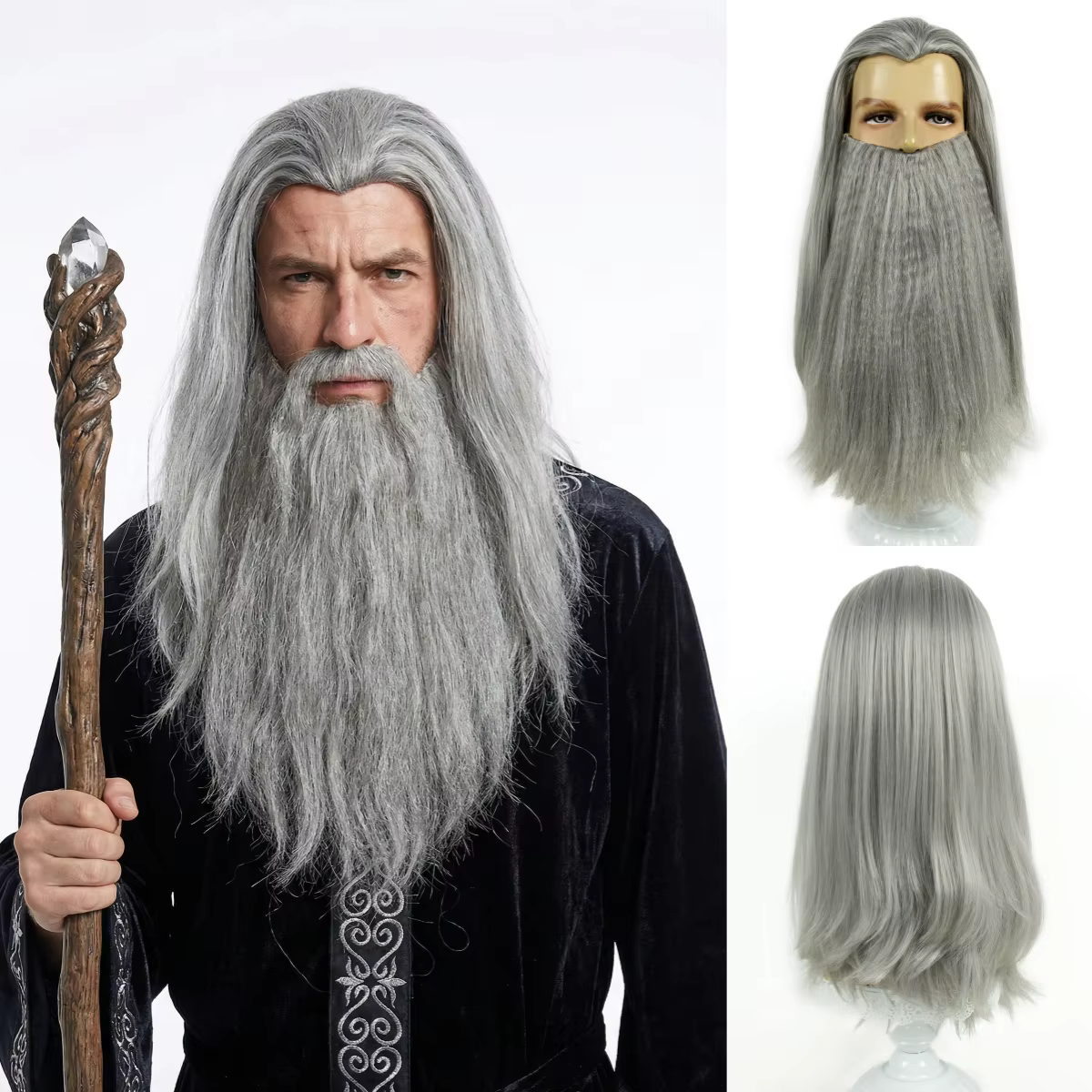 Perruque REEWES avec barbe