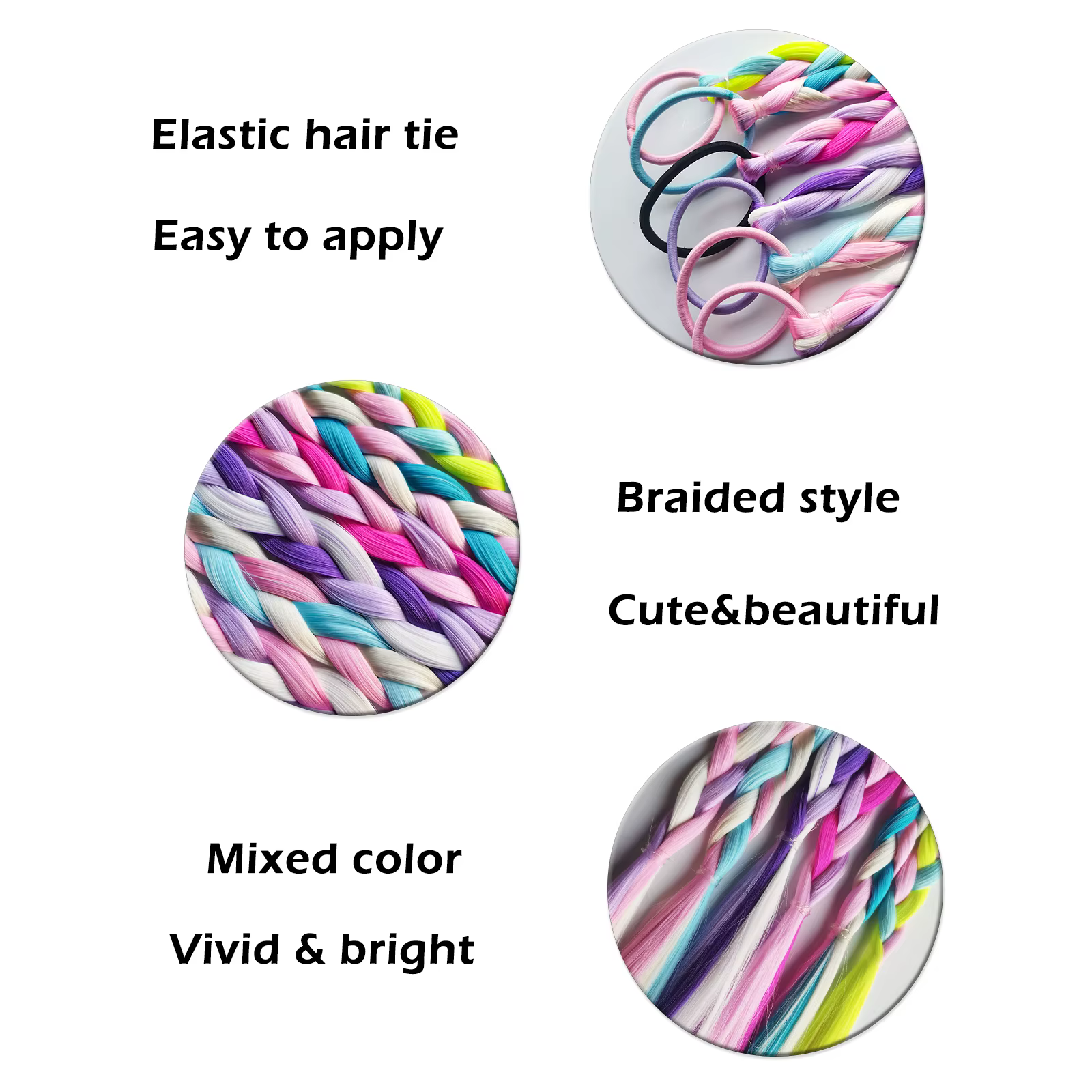 Extensions de cheveux queue de cheval pour enfants