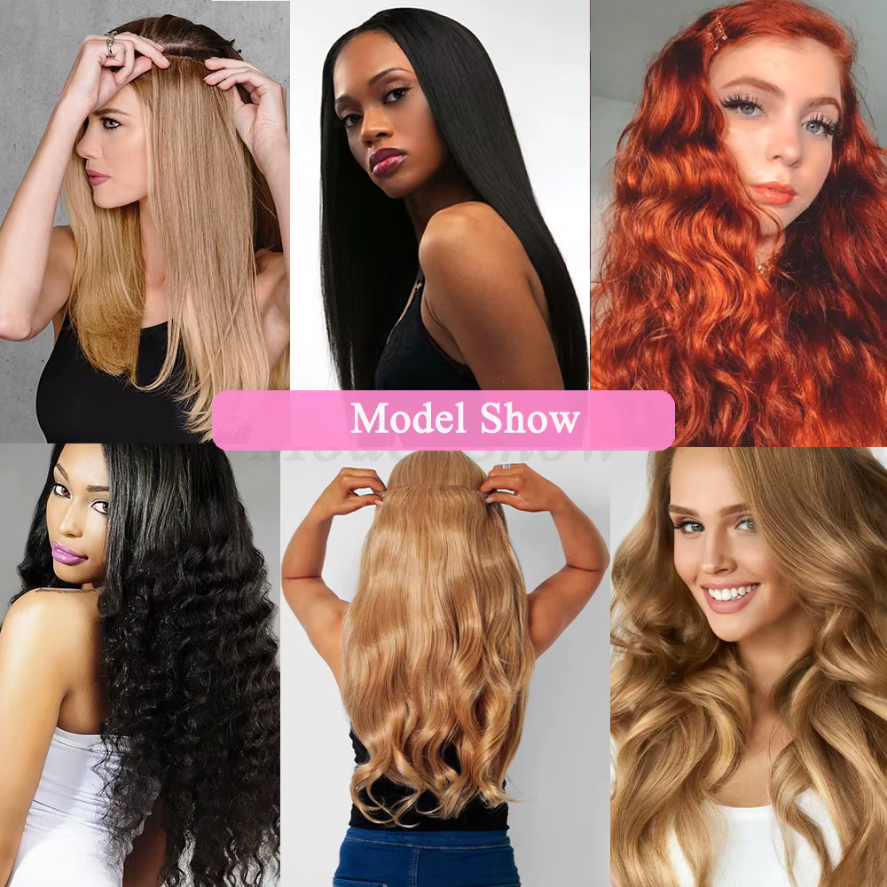 Extensions de Cheveux Synthétiques Sans réinitialisation