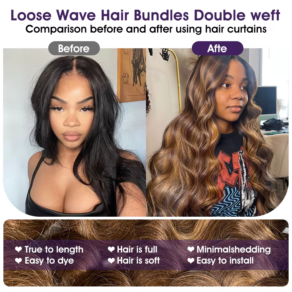 Extensions de cheveux humains brésiliens 4/27