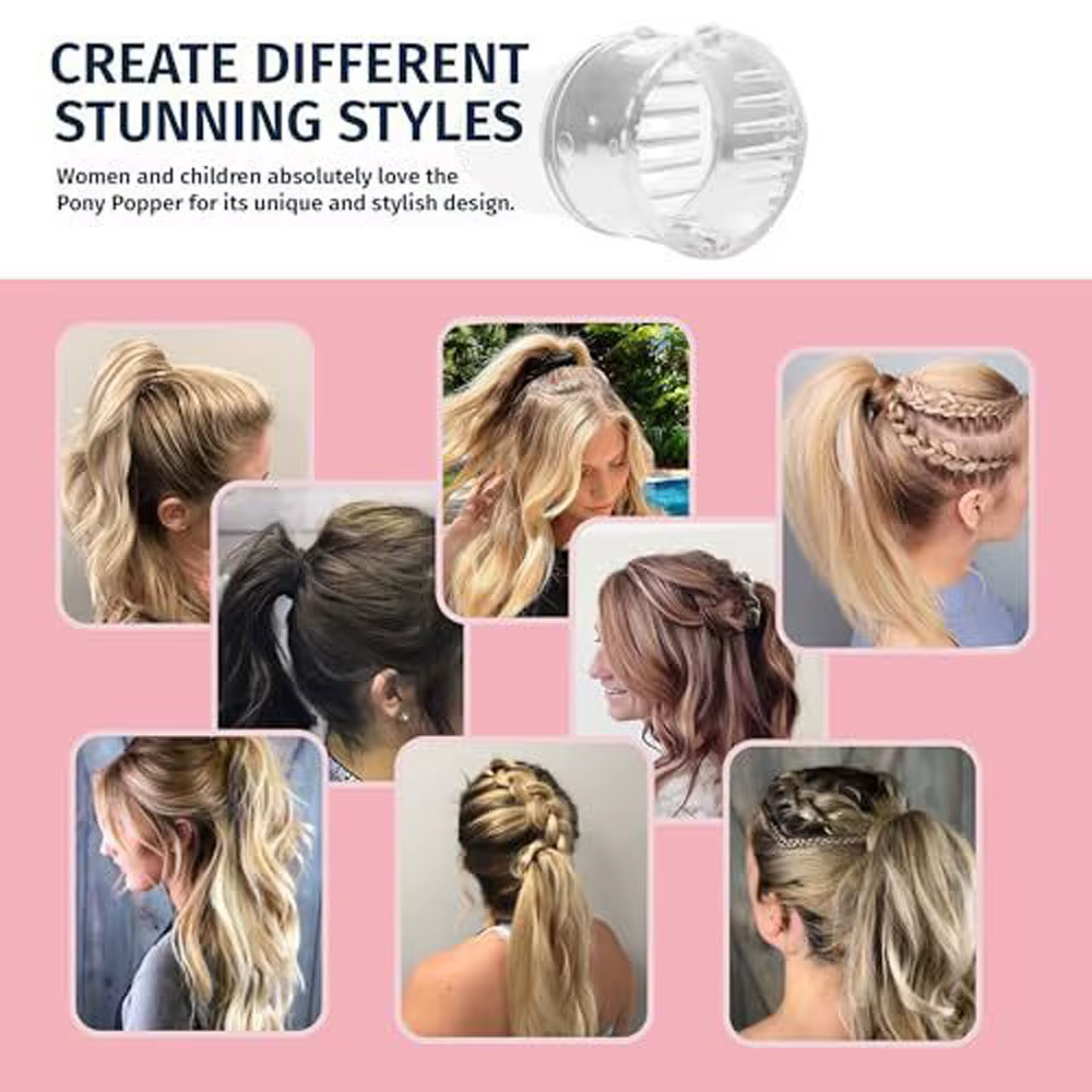 Pince à cheveux pour queue de cheval épaisse pour femmes