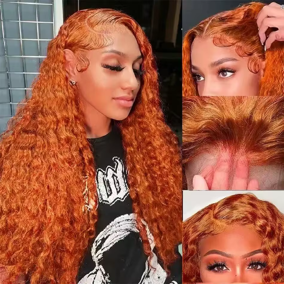 Perruque Lace Front Wig synthétique bouclée et longue