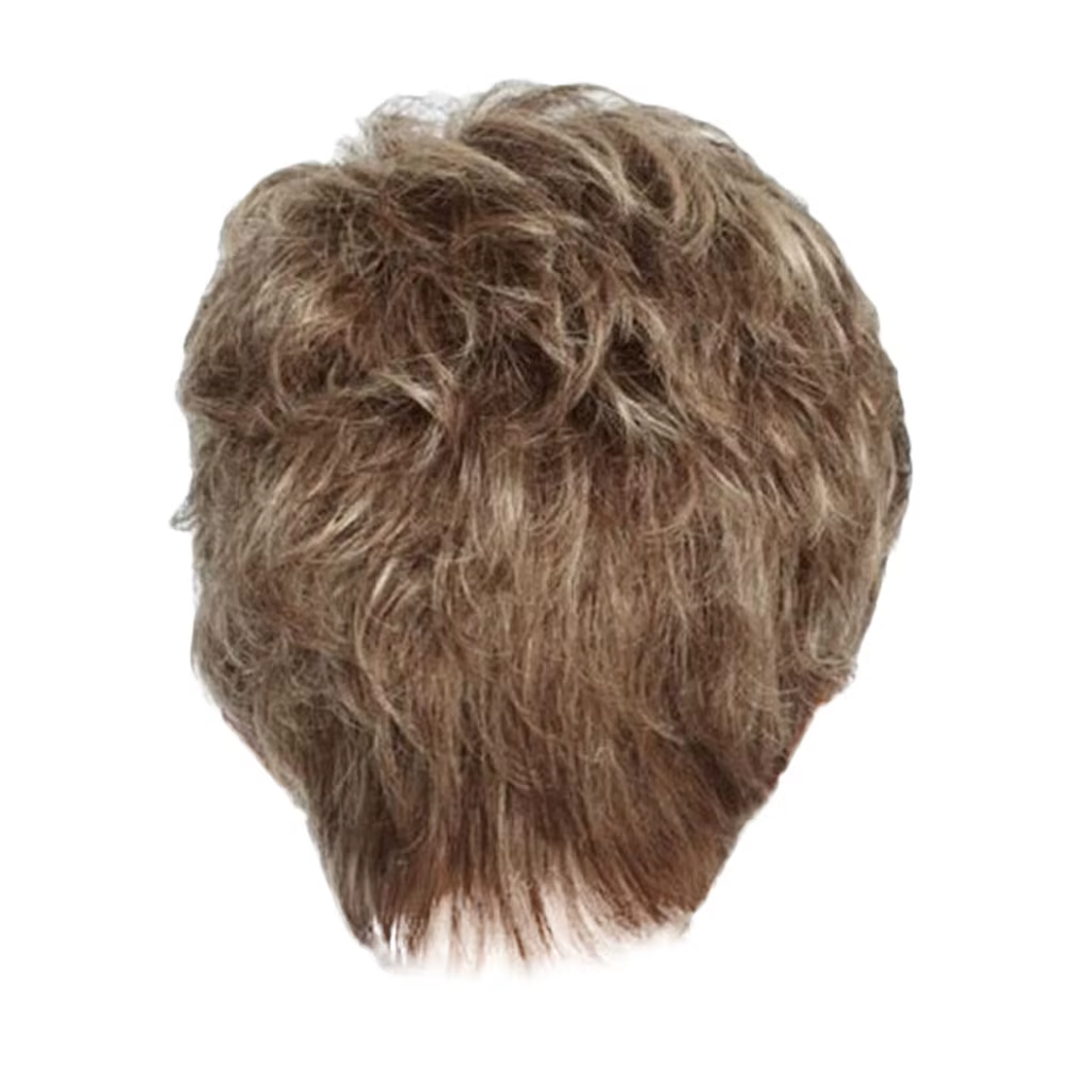 Perruque Afro synthétique courte dorée pour femme