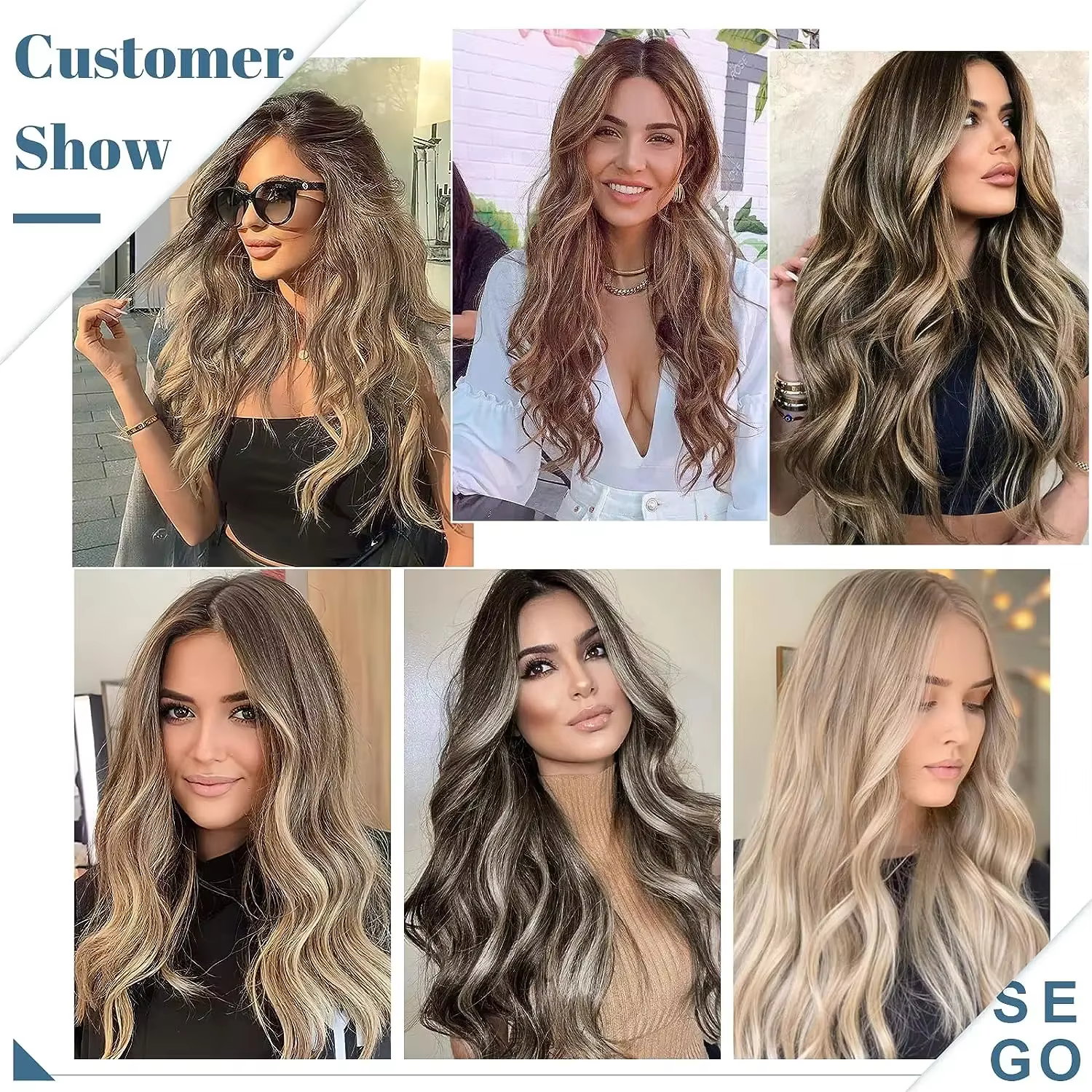 Extensions de cheveux synthétiques invisibles