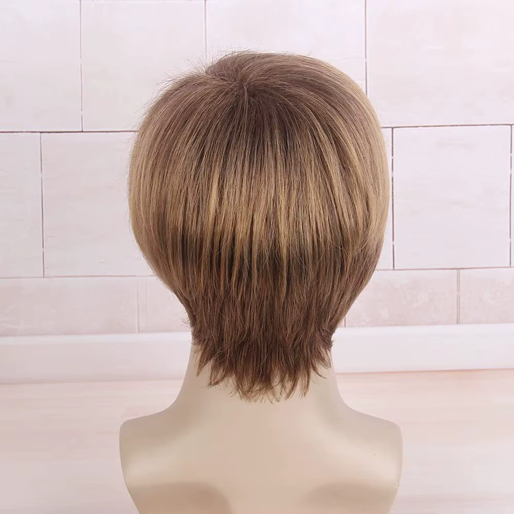 Perruque marron pour hommes