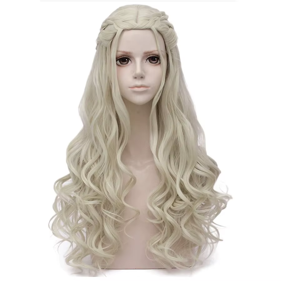 Destroy Enerile-Perruque de Cosplay Longue et Bouclée pour Femme