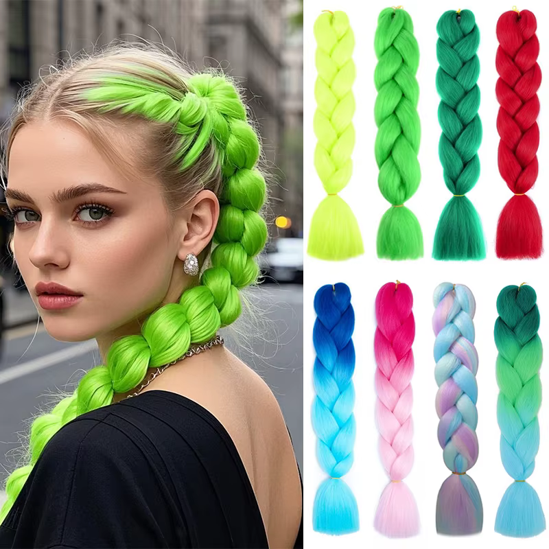 Tressage synthétique ombré 24 pouces