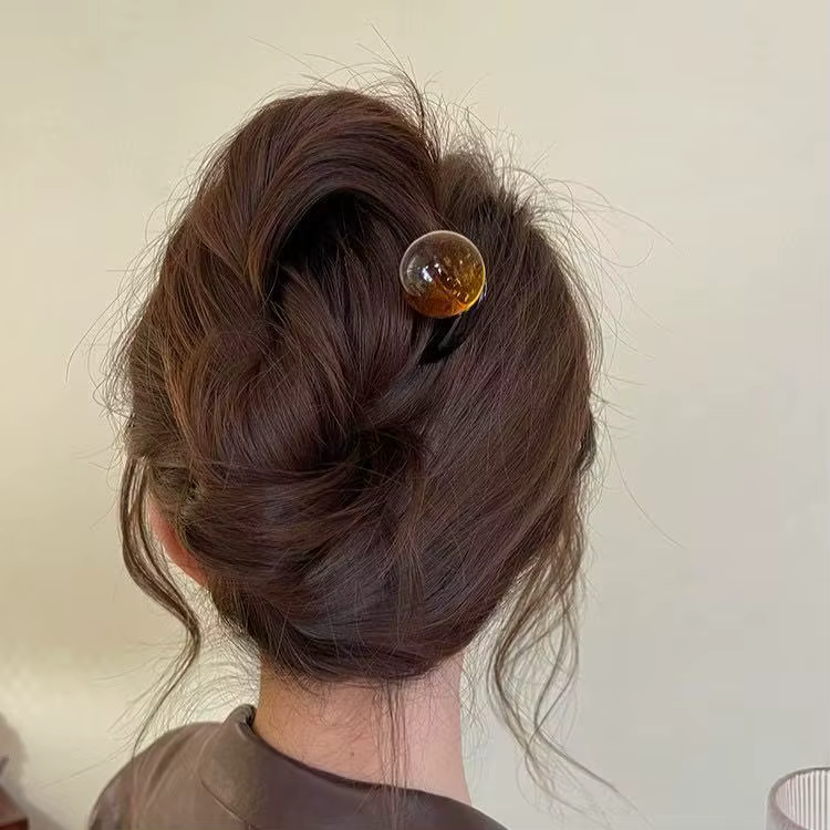 Bâtonnets de cheveux en perles