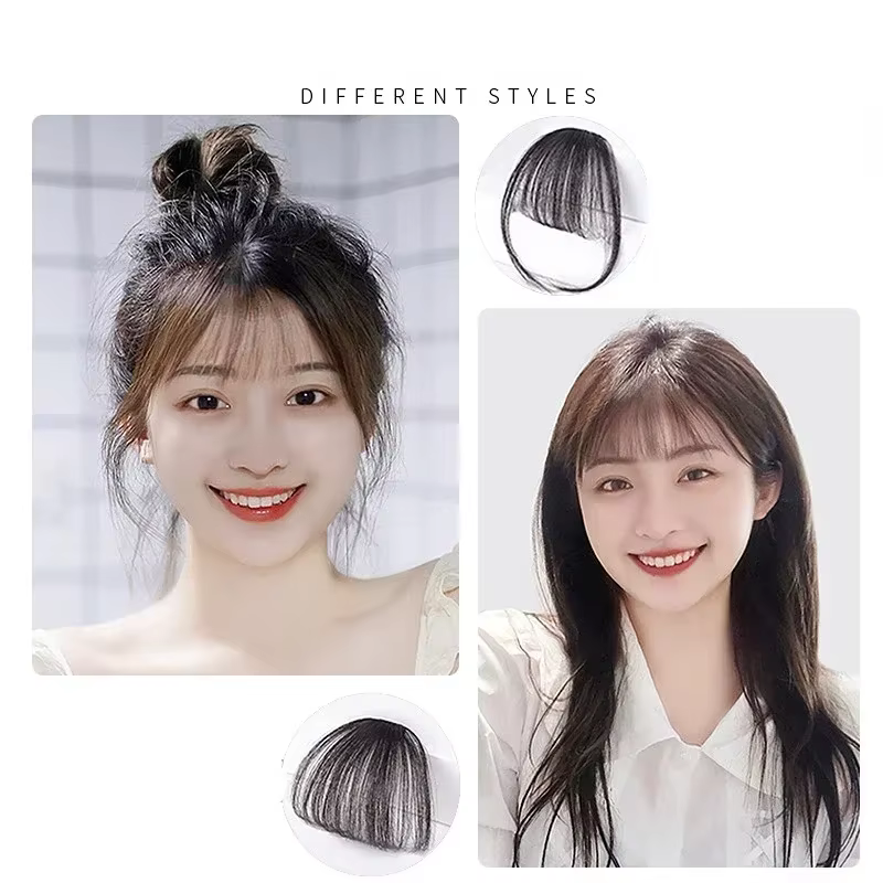 Nouveau faux air frange outils de coiffure pince à cheveux Extensions