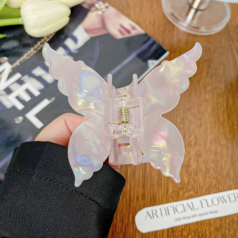 Pince à cheveux papillon en Fiber d'acétate français