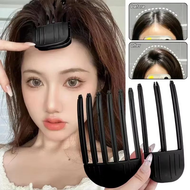 Épingle à cheveux moelleuse frangue à friser Clips racines