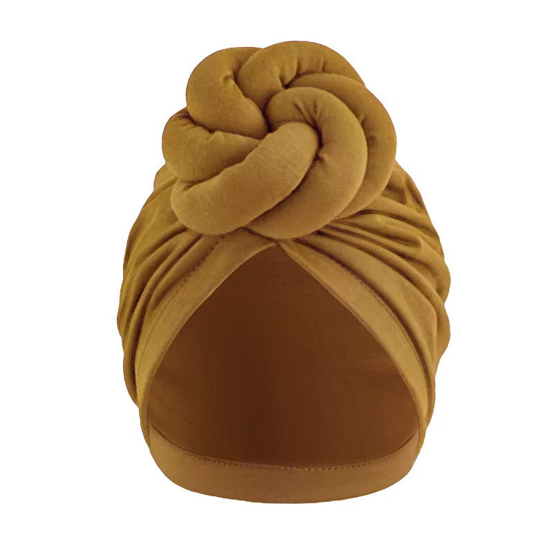 Mode femme Turbans nouvelle grande plaque fleur noué Turban coton chimio casquette foulard bonnet chapeau chapeaux Turbante Mujer
