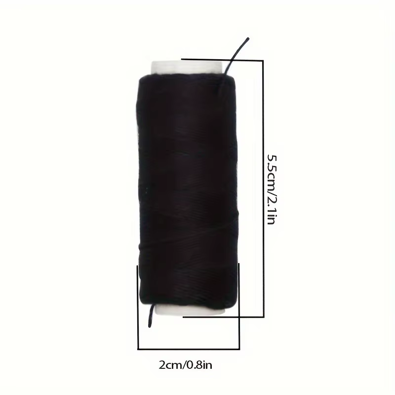 Fil à coudre en nylon 4 couleurs pour tissage de mèches + aiguille J+I+C pour extensions à clipser
