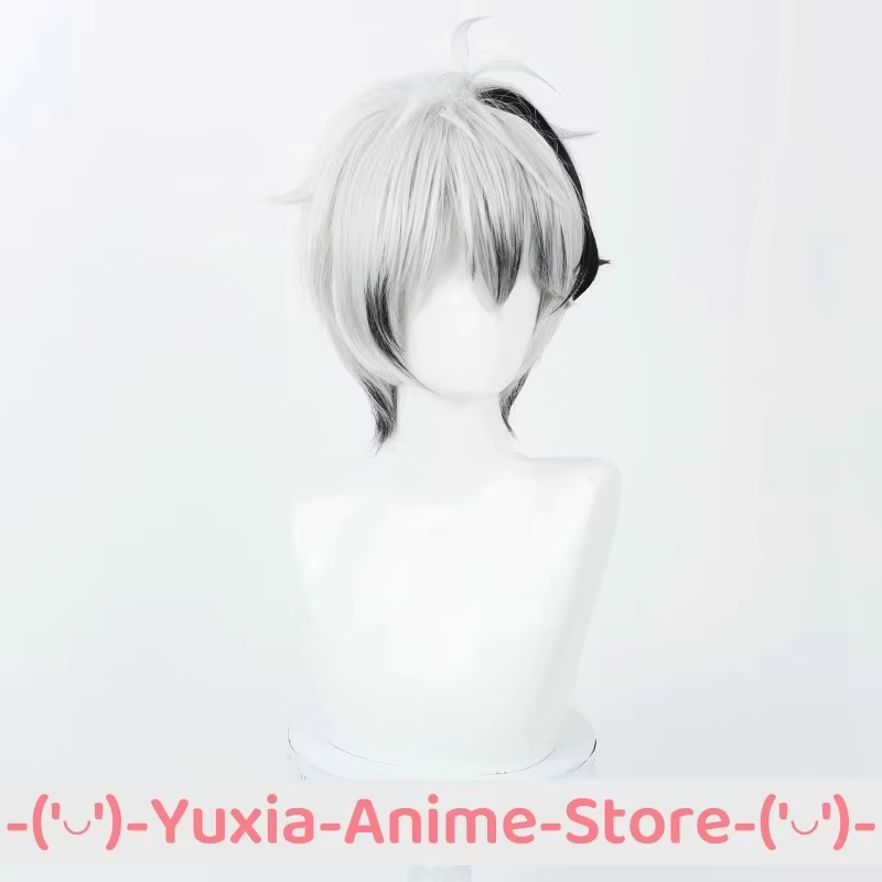 OCALOID V FLOWER V4 Cosplay perruque noir blanc Anime jeu Roleplay fête Costume accessoire perruques cheveux synthétiques fibre résistante à la chaleur