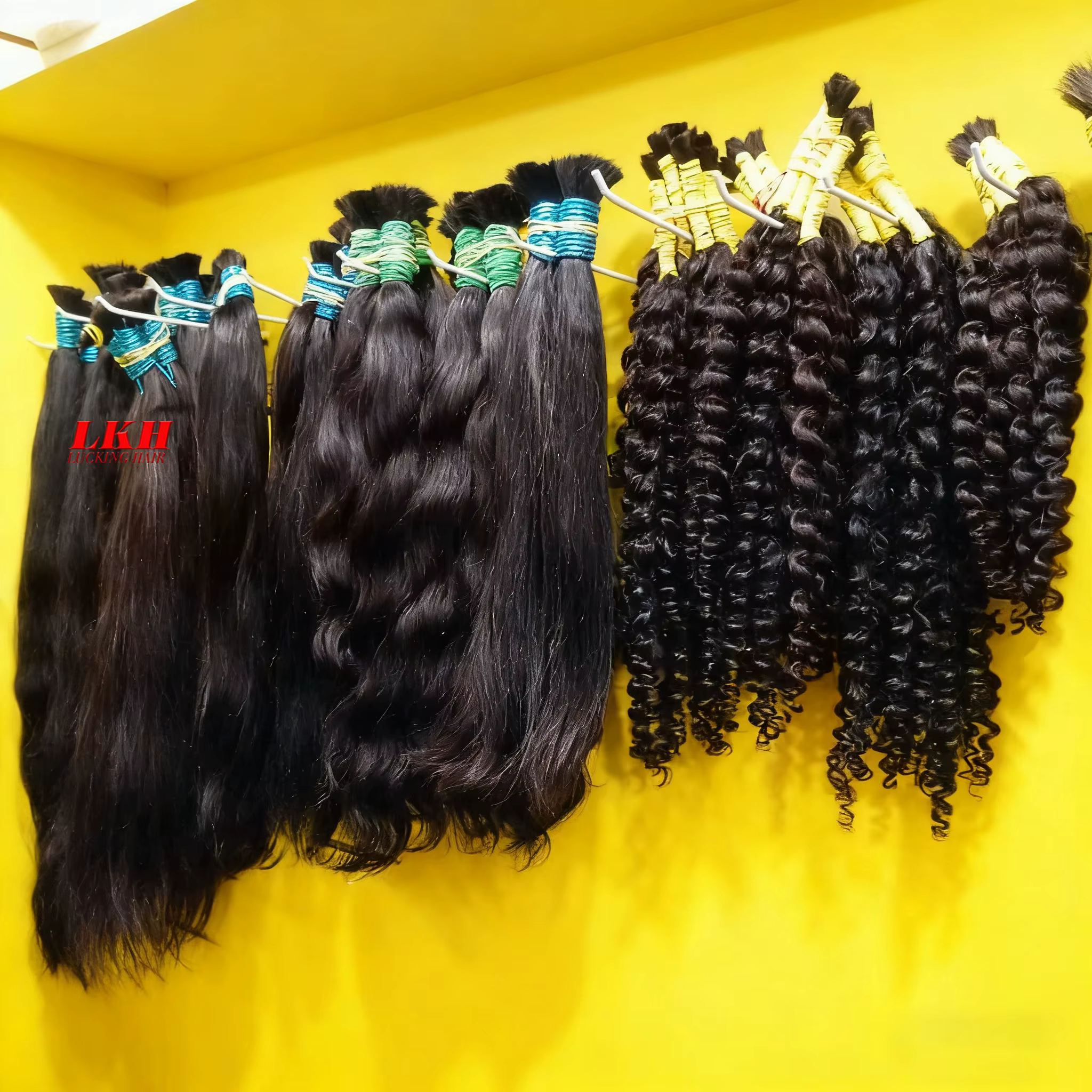 Extensions De Cabelos Humano indien Vietinamita Original naturel Brasileiro Cacheados Para Mega cheveux crus